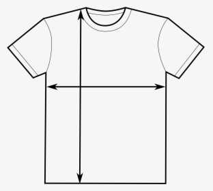 Diagrama de cómo medir el ancho y el largo de la remera